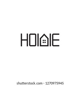 HOME logo letter design