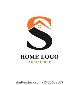 home logo with letter H . logo vector.
