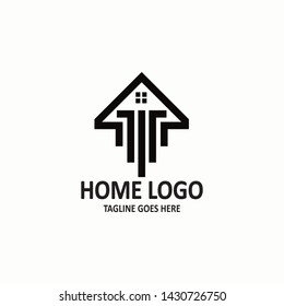 Home Logo Home Line Icon Vector Stock Vector (Royalty Free) 1430726750 ...