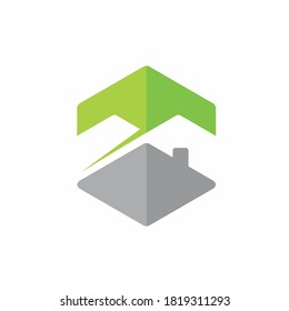 home logo with mountain vector
