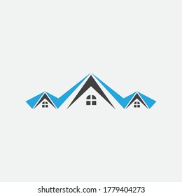 Logotipo del hogar , Diseño de logotipos de propiedades y construcción