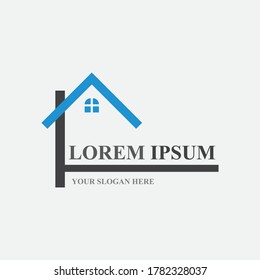 Logotipo del hogar , Diseño de logotipos de propiedades y construcción
