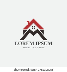 Logotipo del hogar , Diseño de logotipos de propiedades y construcción
