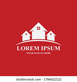 Logotipo del hogar , Diseño de logotipos de propiedades y construcción