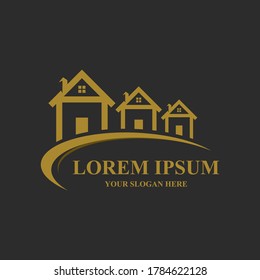 Logotipo del hogar , Diseño de logotipos de propiedades y construcción