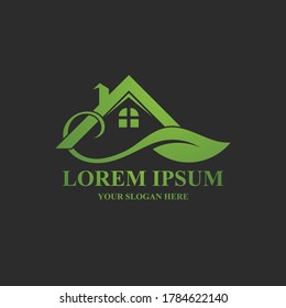Logotipo del hogar , Diseño de logotipos de propiedades y construcción