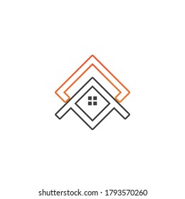 Logotipo del hogar , Diseño de logotipos de propiedades y construcción
