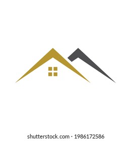 Logotipo del hogar , Diseño de logotipos de propiedades y construcción