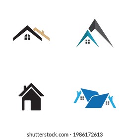 Logotipo del hogar , Diseño de logotipos de propiedades y construcción