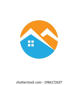 Logotipo del hogar , Diseño de logotipos de propiedades y construcción