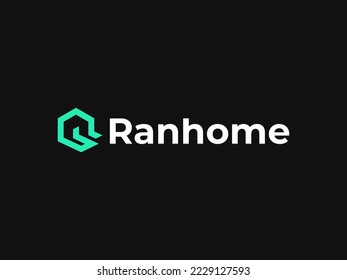 Home logo Real Estate Company, R home