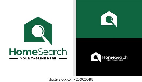 HOME LOGO SEARCH NEGATIVE SPACE SIMPLE EDITABLE