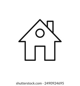 Inicio logo signo contorno de Vector