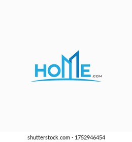 Home logo simple and clean design concept