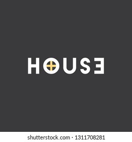 Home logo with a simple concept