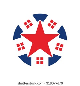 home logo with star