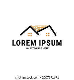 logotipo para el hogar, adecuado para hacer que su empresa tenga un logotipo bisnis