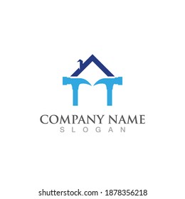 Vector de diseño de logotipos y símbolos en casa