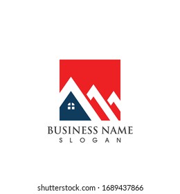 Logotipo doméstico e imagen vectorial de símbolo