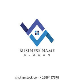Home logo and symbol vector image