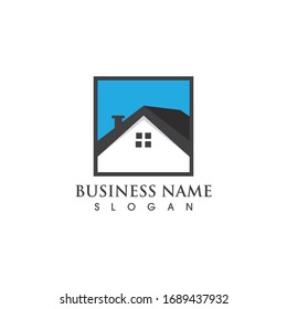 Logotipo doméstico e imagen vectorial de símbolo