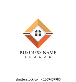 Logotipo doméstico e imagen vectorial de símbolo