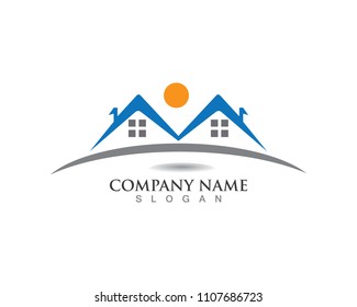 home  logo and symbols icons template
