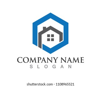 home  logo and symbols icons template
