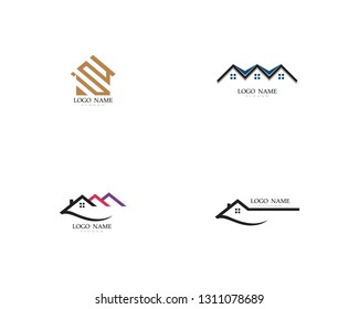 home logo and symbols icons template
