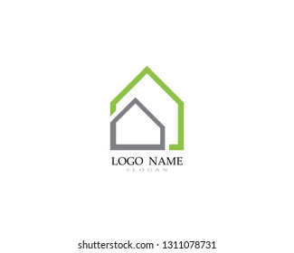 home logo and symbols icons template
