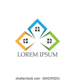 home logo and symbols icons template
