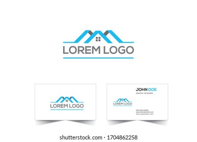 Home Logo template and business card design