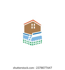 home logo template design, abstract element vector illustration