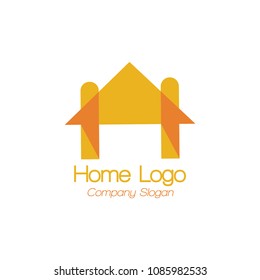 home logo template orange