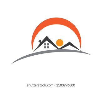 Home  logo template vector