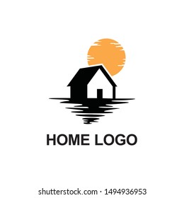 Home logo template vector illustration, creative smart home logo detailing with clean background. Real estate vector. Building & landmark logo