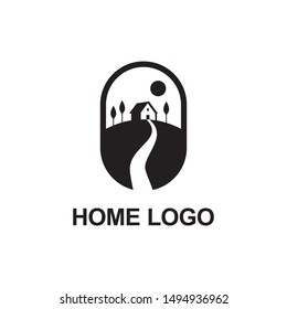 Home logo template vector illustration, creative smart home logo detailing with clean background. Real estate vector. Building & landmark logo