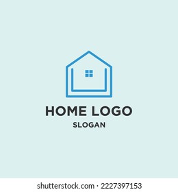 Diseño de ilustración vectorial de la plantilla de logotipo residencial