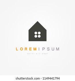 Home Logo Template. Vector Illustrator