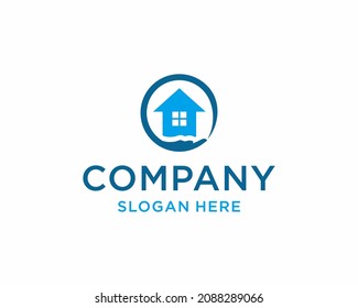 Home Logo Template. Vector Illustrator 