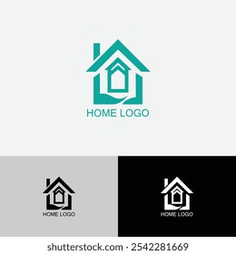 Concepto abstracto del Vector del logotipo casero.