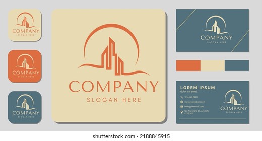Home Logo Vector. logo design, icon and business card
