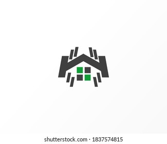 home logo vector icon design template