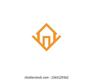 home logo vector icon template
