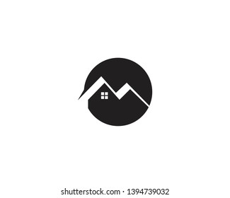 home logo vector icon template
