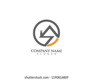 home logo and vector illustration