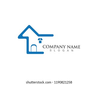 home logo and vector illustration