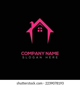 Diseño de ilustraciones vectoriales del logotipo del hogar 