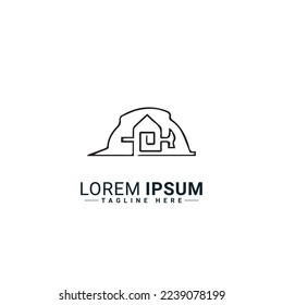 Diseño de ilustraciones vectoriales del logotipo del hogar 