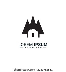 Diseño de ilustraciones vectoriales del logotipo del hogar 